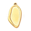 304 Stainless Steel Pendant Cabochon Settings STAS-Z204-04G-05-1