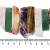 Natural Amethyst & Green Aventurine & Tiger Eye & Rose Quartz & Red Agate Beads Strands G-L551B-10-4