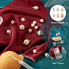 24Pcs 6 Style ABS Plastic Imitation Pearl Wire Wrapped Pendants KK-SW0001-07-5