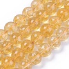 Natural Citrine Beads Strands G-E326-12mm-01-1
