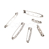Iron Brooch Pin Back Safety Catch Bar Pins with Holes IFIN-X0029-P-1