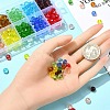 300Pcs 10 Colors Glass Beads Strands EGLA-YW0003-84-5