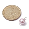 Shell Pearl Dyed Round Charms PALLOY-JF02245-02-3