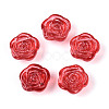 Baking Paint Transparent Glass Beads DGLA-T004-40B-A-1