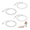 2 Pairs 2 Styles Women's Detachable ABS Plastic Imitation Pearl Beaded Shoe Laces for High Heels DIY-PH0022-88A-7