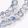 Electroplate Glass Beads Strands GLAA-K027-HR-B04-3