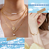 3 Sets 3 Style Brass Micro Pave Clear Cubic Zirconia Chain Extender KK-BBC0012-50-5