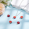 6Pcs Brass Enamel Pendants KK-ME0003-37-5