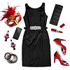 1Pc Black PU Elastic Chain Belt AJEW-FG0002-35B-6
