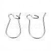 Tarnish Resistant 304 Stainless Steel Hoop Earring Findings STAS-S117-008B-01-3