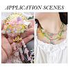 80Pcs 8 Colors Acrylic Bead Caps MACR-TA0002-01-8