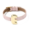 Imitation Leather String Bracelets with Stainless Steel Buckles AJEW-Z053-01J-4