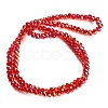Electroplate Glass Beads Strands GL-CBAA615-02C-2