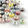 Rondelle AB-Color Handmade Porcelain European Beads PORC-R042-M3-1