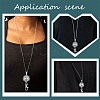 SUNNYCLUE DIY Half Round Pendant Necklace Making Kits DIY-SC0019-99G-6