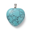 Synthetic Turquoise Pendants G-B042-02P-07-3