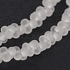Frosted Bone Glass Bead Strands X-GLAA-J080-A01-1