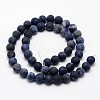 Natural Sodalite Beads Strands G-D682-8mm-2