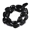 Natural Black Stone Beads Strands G-L650-D01-01-3