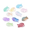Transparent Spray Painted Glass Beads GLAA-I050-10-1