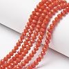Opaque Solid Color Glass Beads Strands EGLA-A034-P2mm-D03-1