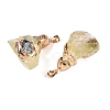 Raw Rough Natural Lemon Quartz Pendants G-T138-175C-2
