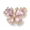 Brass Micro Pave Cubic Zirconia Charms KK-G491-28G-03-1