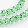 Transparent Glass Bead Strands GLAA-G013-4mm-55-3