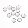 Non-Tarnish 304 Stainless Steel Plain Edge Bezel Cups X-STAS-F117-49P-1