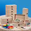 Wooden Packing Boxes with Hinged Lid and Clasps CON-WH0100-37-4