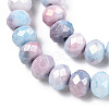 Ombre Effect Dyed Glass Beads Strands LS-GLAA-C023-02-B06-3