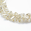 Electroplate Glass Beads Strands EGLA-J143-B-PL02-3