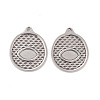 304 Stainless Steel Pendants Cabochons for Enamel STAS-B024-91P-1