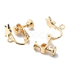 Star Brass Clip-on Earring Findings KK-TAC0005-02KCG-2