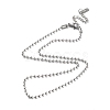 Non-Tarnish 304 Stainless Steel Ball Chain Necklace LS-NJEW-D045-03P-1