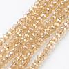 Electroplate Glass Beads Strands EGLA-D020-6x4mm-49-1