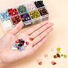 Natural Jade & Aquamarine &  Green Aventurine & White Shell & Red Jasper & Rose Quartz & Tiger Eye & Amethyst & Agate & Obsidian Chips Beads G-PH0033-03-2