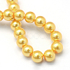 Baking Paint Pearlized Glass Pearl Round Bead Strands X-HY-Q330-8mm-56-4
