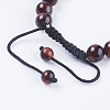 Adjustable Nylon Cord Braided Bead Bracelets BJEW-F308-55I-3