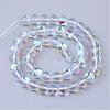 Synthetic Moonstone Beads Strands G-R375-6mm-B13-2