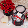 2Pcs 2 Sizes Flat Round Cardboard Paper Flower Organizer Package Boxes CON-BC0007-79B-4