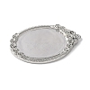 Brass Brass Pendant Cabochon Settings KK-V005-02P-02-2