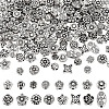160Pcs 16 Styles Tibetan Style Alloy Beads FIND-GA0004-72-1