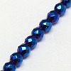 Electroplate Non-magnetic Synthetic Hematite Beads Strands G-J169B-4mm-03-3