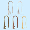 60Pcs 5 Colors Brass Earring Hooks for Earring Designs KK-SP0002-50-7