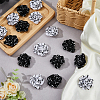 16Pcs 2 Colors Nylon Flower Ornament Accesories DIY-FH0007-90-5