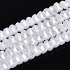 Electroplate Imitation Jade Glass Beads Strands EGLA-N022-09A-D03-1