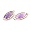 Natural Amethyst Links connectors G-E526-27B-3