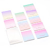 100Pcs Rectangle Gradient Color Paper Hair Clip Display Cards CDIS-TA0001-32-3