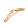 Rack Plating Brass Pave Clear Cubic Zirconia Connector Charms KK-K377-83G-2